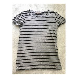 black and gray striped shirt - FOREVER 21